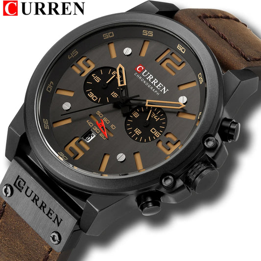 CURREN Men's Top Luxury Brand Waterproof Sport Wrist Watch