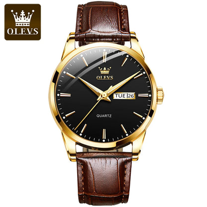 OLEVS Classic Quartz Watch for Men Waterproof