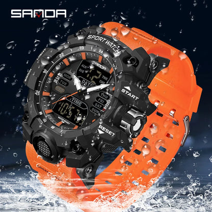 SANDA Luxury G Style Men's Electronic Watch