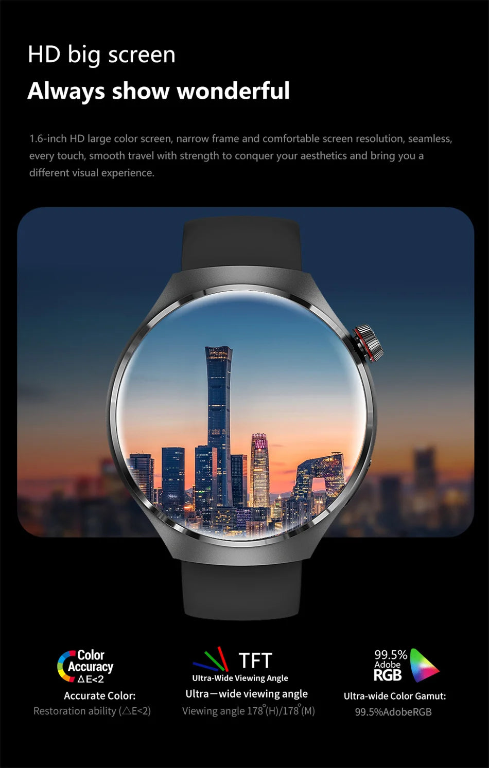 For HUAWEI GT4 Pro GPS NFC Smart Watch