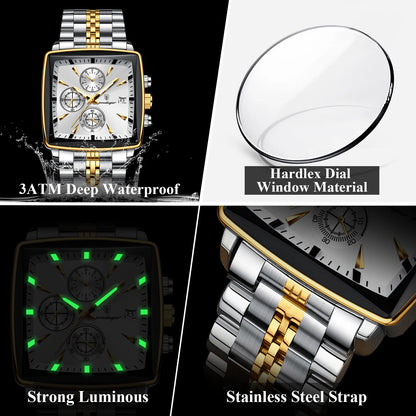 Waterproof Luminous Chronograph Quartz Men's Watch