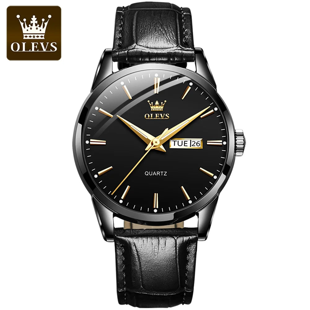 OLEVS Classic Quartz Watch for Men Waterproof