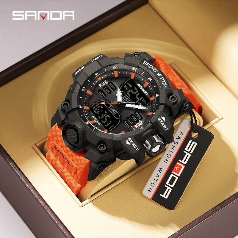 SANDA Luxury G Style Men's Electronic Watch