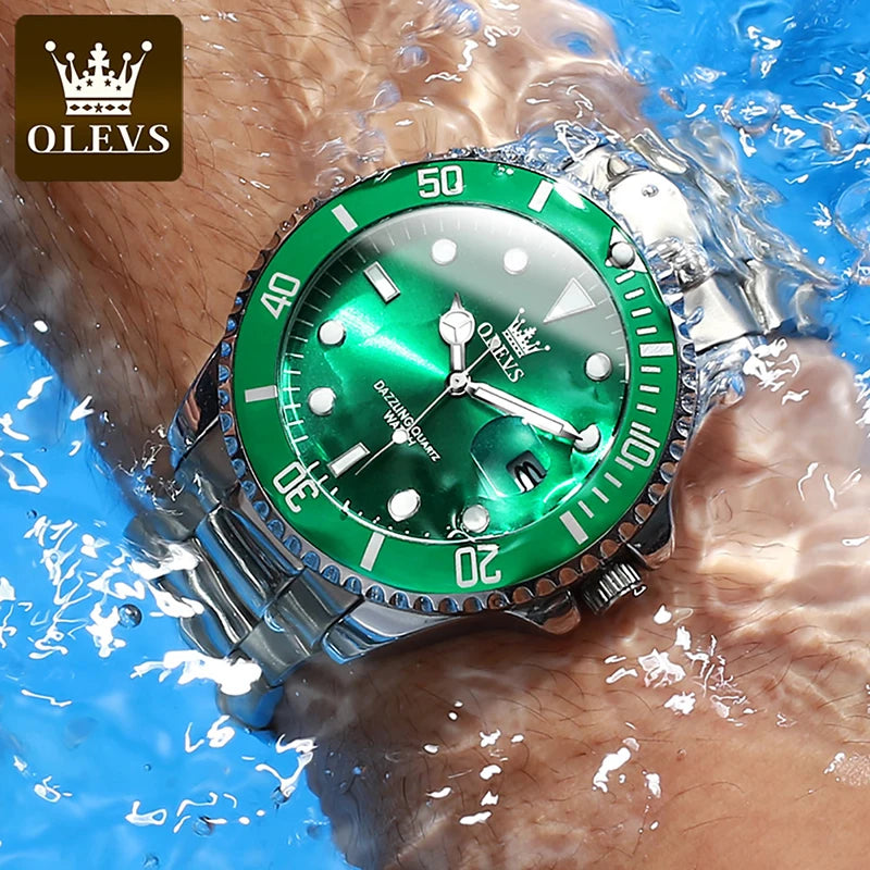 OLEVS Men's Waterproof Luxury Watch