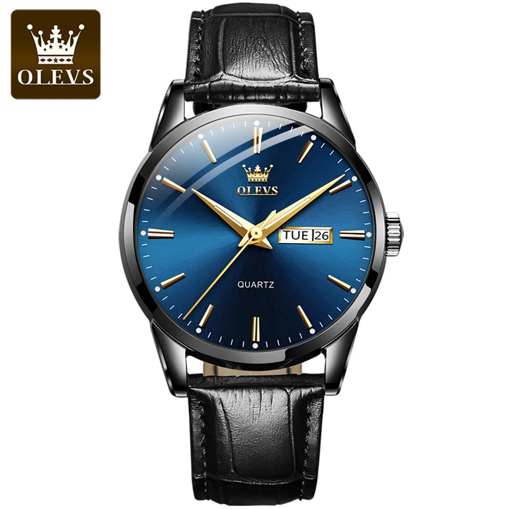 OLEVS Classic Quartz Watch for Men Waterproof